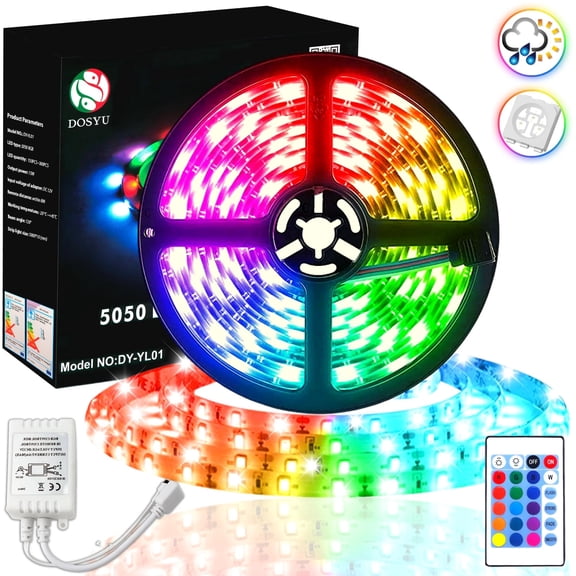 Luces LED Multicolor 5 METROS con control remoto DOSYU DY-YL01