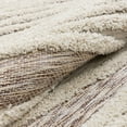 thumbnail image 4 of Well Woven Bellagio Brigida Coastal Geometric Stripes Beige 7'10" x 10'6" High-Low Flat-Weave Area Rug, 4 of 6
