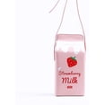 thumbnail image 3 of Bolso bandolera con forma de caja de leche, de frutas, plátano y fresa para niñas, para mujer, para teléfono, cartera, bolsos de hombro, 3 of 6