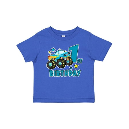 

Inktastic 1st Birthday Monster Truck Gift Baby Boy T-Shirt