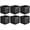 Black, variant on Basics Collapsible Cube Storage Organizer Bins, 6-Pack, 10.5 x 10.5 x 11 inches, Chevron Grey
