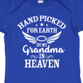 thumbnail image 4 of Inktastic Handpicked for Earth by My Grandma in Heaven Angel Wings Boys or Girls Baby Bodysuit, 4 of 5
