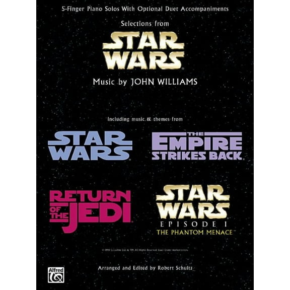 Selections from Star Wars: Five Finger Piano (Paperback) by John Williams, Robert Schultz