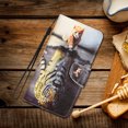thumbnail image 6 of Allytech Case for Samsung Galaxy S20 5G 6.2", Flip Kickstand PU Leather Credit Card Slots Wrist Strap Magnetic Closure Case with Hand Strap for Galaxy S20 2020, Cat & Tiger, 6 of 6