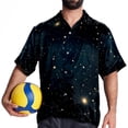 thumbnail image 4 of Constellation Men's Short Sleeve Shirts, Casual, Printed, Button Down, Beach Shirt - Spread Collar Tops for Summer Beach Fun, 4 of 6