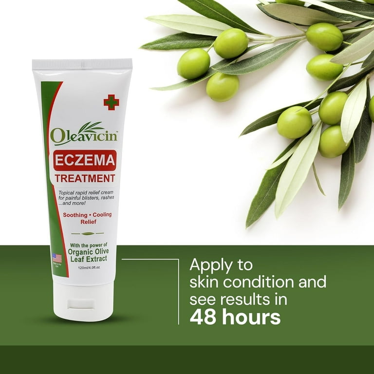 Oleavicin Eczema Cream, Hydrating Cooling Formula for Dry