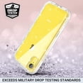 thumbnail image 5 of ULAK iPhone XR Case, Hybrid Hard PC Back Cover and Front Bumper Frame Phone Case for Apple iPhone XR 6.1 inch for Women Girls, Clear Glitter, 5 of 10