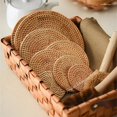 thumbnail image 2 of Posavasos de ratán para mesa, posavasos de ratán tejido natural, posavasos para tazas, tazas, té, café, manteles individuales, accesorios de cocina hechos a mano, 2 of 6