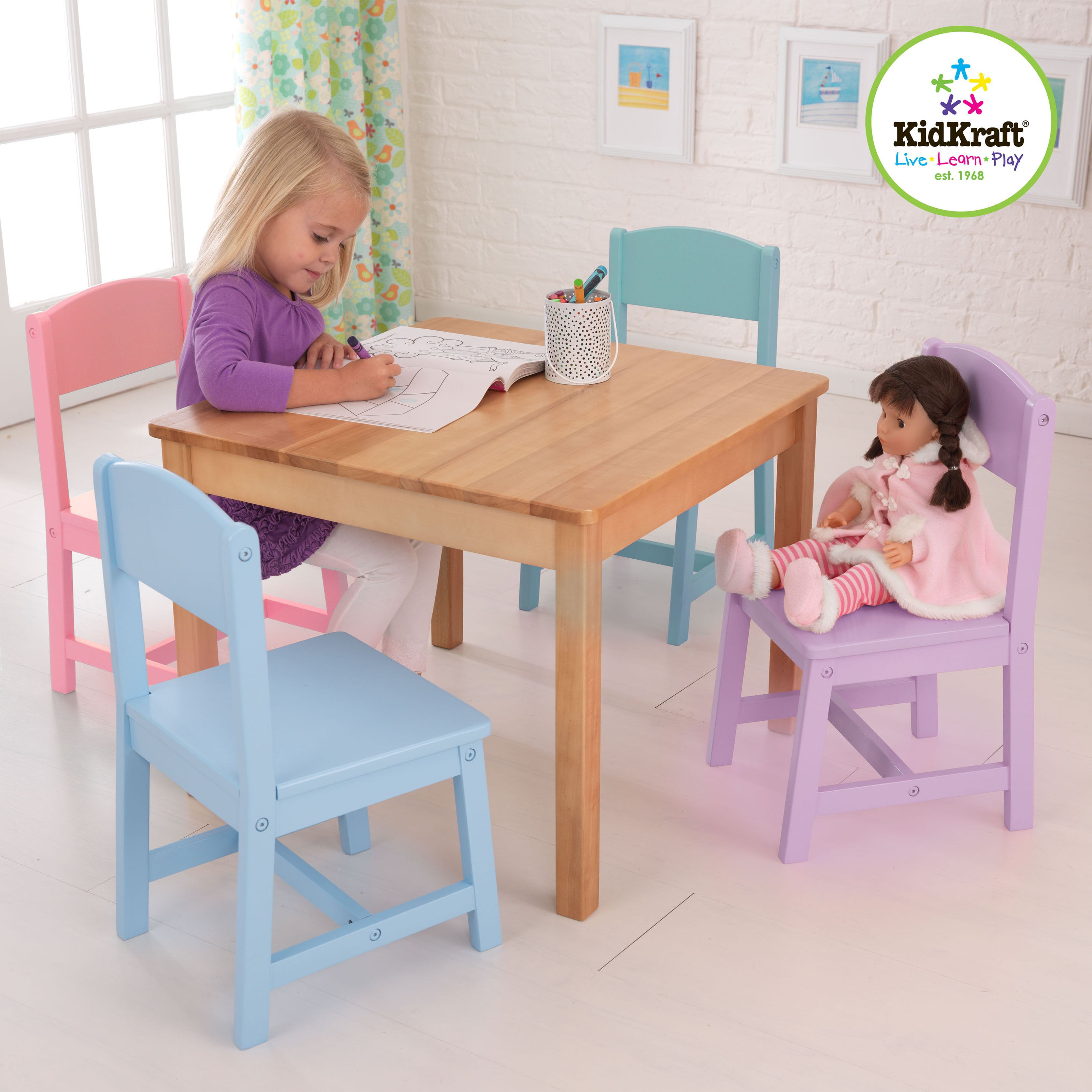 KidKraft Seaside Table and 4 Chair Set Walmart