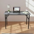 thumbnail image 5 of SOGES 47 inches Folding Table Laptop Desk Computer Table Workstation, Gray, 5 of 7