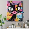 thumbnail image 4 of Abstract Cat Decorative Painting/Canvas Art， Suitable for Living Room， Bedroom， Dining Room， Kitchen，tel Decoration， Modern Home Decor Artwork., 4 of 8