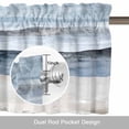 thumbnail image 6 of Abstract Beach Wave Art Valance Curtain Seaside Blue Oil Painting Style Window Valances Rod Pocket Short Curtains Window Treatments for Kitchen Bedroom Bathroom Laundry 54" x 18", 6 of 9