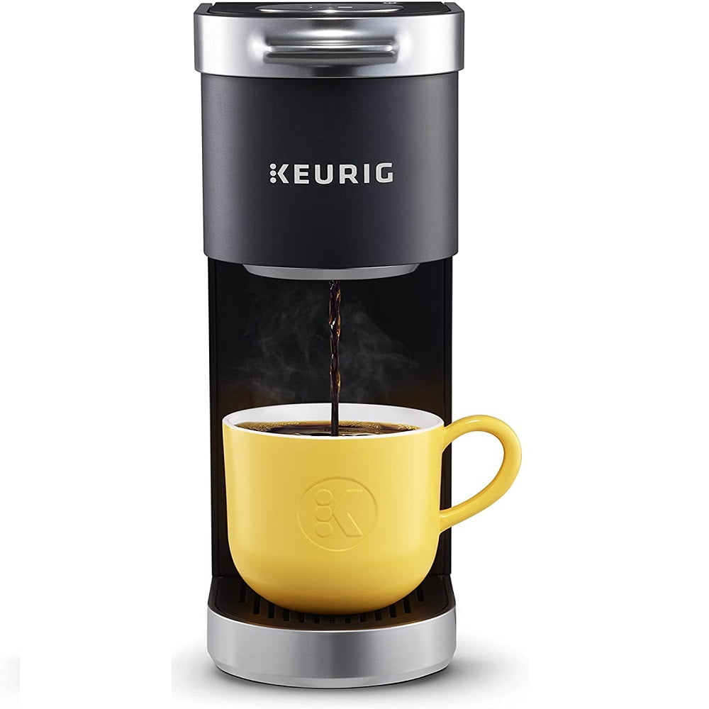 and Travel Mug Friendly Keurig K-Mini Plus Coffee Maker Studio Gray Single Serve K-Cup Pod Coffee Brewer K-Cup Pod Storage Brew Size Comes With 6 to 12 oz and Travel Mug Friendly Keurig K-Mini Plus Coffee Maker Studio Gray Single Serve K-Cup Pod Coffee Brewer K-Cup Pod Storage Brew Size Comes With 6 to 12 oz