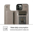 thumbnail image 5 of Dteck for iPhone 16 Pro Wallet Case with Card Holder, Embossed Floral PU Leather Kickstand Card Slots Case, Double Magnetic Clasp and Durable Shockproof Cover, Red, 5 of 9