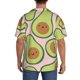 thumbnail image 3 of Balery Cute Avocado Camisa Casual de Manga Corta con Botones para Hombre, Texturizada, Estilo Cubano, para Playa, Verano-X-Large, 3 of 5