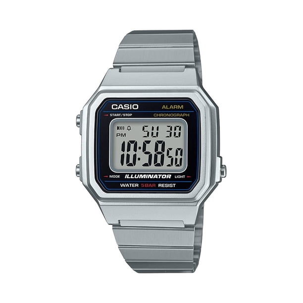 Reloj Casio Cuarzo Clásico Hombre Correa Acero Inoxidable Plateado 22.7