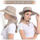 thumbnail image 2 of Sombrero con mosquitera - Gorro con protección solar UPF 50+ y red oculta para apicultura, senderismo, hombres y mujeres, FGC, 2 of 5