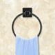 thumbnail image 4 of Toallero de pared Higoodz acero inoxidable redondo Negro 15 cm, 4 of 7
