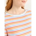 thumbnail image 3 of Joyspun Women's Jersey Sleep Tee with Short Sleeves, Sizes XS-3X, 3 of 6
