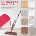 thumbnail image 7 of Replacement Microfiber Mop Pad for Rubbermaid Reveal Spray Mop -12 Pack 16.5" Wet & Dry Floor Cleaning Refills Reusable Fit for Any Microfiber Reveal Flat Mop, 7 of 7