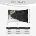 thumbnail image 5 of Haiem Pillowcase for Hair and Skin Queen - Black And White Boston Terrier Printed Soft Pillowcase with Envelope Closure-16"x24", 5 of 8