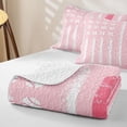 thumbnail image 4 of Erosebridal Pink Baseball Twin Quilt Set for Boys Girls, Est Sports Sleep Twin Coverlet Set, 2pcs, 4 of 7