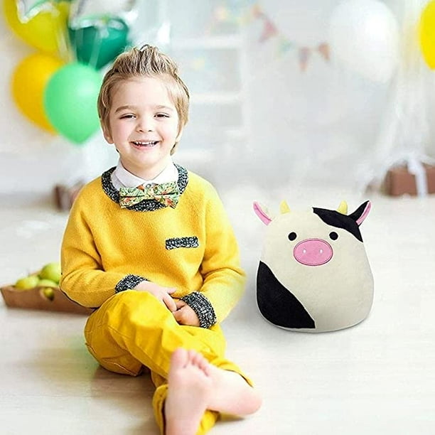 Cojin peluche vaca blanco y negro 30cm Walmart en linea