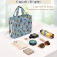 thumbnail image 5 of FORMRS Womens Corduroy Tote Bag Crossbody Shoulder Purse Handbag with Detachable Strap, Blue Hockey Pattern, 5 of 7