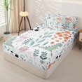 thumbnail image 2 of Erosebridal Dino Floral Zipper Full Size Comforter Sets with Fitted Sheet and 2 Pillowcases,Green Dinosaur Rose Heart Zipper Bedding Set For Boys,Polkadot Reversible,4 Pieces, 2 of 7