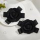 thumbnail image 4 of Broches de camelia de poliéster con lazo, 2 unidades, en tono platino, con diseño de flor multicapa, elegantes y rígidos, decorativos, para ropa y bolsos., 4 of 9