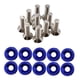 thumbnail image 3 of 20 piezas M6 junta de tornillos de modificación , arandela de guardabarros soporte de de matrícula sujetadores hexagonales tuerca de Azul Soledad Junta de tornillos de coche, 3 of 6