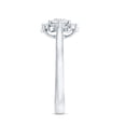 thumbnail image 3 of Rosec Jewels Lab Created Diamond Flower Engagement Ring for Women (EF-VS Quality Certified), 925 Sterling Silver, US 4.00, 3 of 8