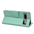 thumbnail image 5 of Decase for Google Pixel 7A Wallet Case, Shockproof Magnetic Women Flip Folio Cover with Butterfly Emboss Floral PU Leather Stand Credit Card Holders Slots Protective Phone Case,Mint, 5 of 7