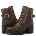 thumbnail image 1 of Globalwin Women's Brown Boots For Women Combat Boots 8M, 1 of 8