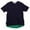 Navy / Green, variant on Aloye Men's Black / Yellow Shirt Fabrics Short Sleeve Layered T-Shirt Graphic - L