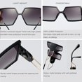 thumbnail image 4 of SHIQI-Big Square Sunglasses for Women Fashion Oversized Plastic Frame, 4 of 4