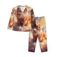 thumbnail image 1 of Balery Cute Cloud Pomeranian Conjunto de Pijama con Estampado para Mujer, Conjunto de Dos Piezas con Manga Larga, Ropa de Dormir Suave con Bolsillos, Pijamas Cómodos-XX-Large, 1 of 7