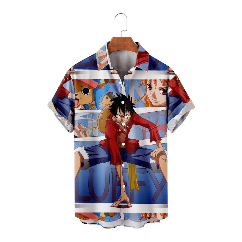 Luffy D One Piece Anime Boys Shirt Hawaii Style Beach Casual Tops Tees  Tshirt Children Summer Outfits Kids Clothes For Men，C-M - Walmart.Com