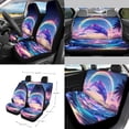 thumbnail image 2 of LedBack Dolphin Rainbow Print Full Set Car Seat Covers with Accessories Universal Car Front and Rear Seat Covers for Truck Sedan Vehicle, Decorative Auto Interior Accessories, Set of 15, 2 of 7
