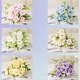 thumbnail image 3 of suxuMhao Artificial Flowers, 1 Piece Combination Fake Flowers (30×18cm, Light Yellow) - Ideal Plastic Flowers/Fake Flowers for Outdoors & Indoors, Perfect for Wedding, Photography, Home Decoration​, 3 of 5