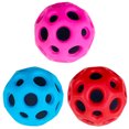 thumbnail image 1 of Bola de destello alto con agujero de rebote, pelota suave para niños, regalos de cumpleaños, juguetes de playa al aire libre, 1 of 9