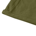 thumbnail image 6 of DDAPJ pyju Mens Cotton Linen Shorts Casual Drawstring Elastic Waist Lightweight Breathable Bermuda Summer Beach Short Pant for Men Army Green M, 6 of 7