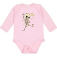 thumbnail image 3 of Inktastic Cute Dancing Skeleton Boys or Girls Long Sleeve Baby Bodysuit, 3 of 5