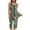 Army Green, variant on 2 Piece Sets for Women Casual Sleeveless Tank Tops and Cropped Pants Lounge Set Trendy Print Pleated Crewneck Shirts Capris Sleepwear Suits Lightning Sales of Today Prime Navy XXL
