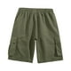 thumbnail image 3 of Puntoco Pantalones Cortos Con Estampado Hawaiano Para Hombre, Pantalones Cortos Con Bolsillo Y Cordón, Color M, 3 of 3