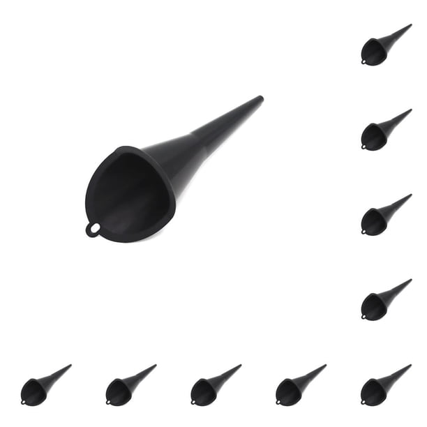 Embudo Universal Naiovety para llenado de aceite de coche 10piezas Negro