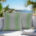 thumbnail image 4 of Grey Sage Outdoor Pillow Covers Pack of 2 Green Gradient Modern Ombre Art Waterproof Throw Pillow Covers Decorative Cushion Cases for Patio Garden Tent Balcony Couch 16x16 inch, 4 of 8