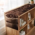 thumbnail image 6 of Coffee Beans Table Runner, Dark Brown Falling Cafe Bean Sacks Modern Washable Cotton Linen Table Runners 70 Inches Long, Dresser Scarf Runner for Dining/Kitchen/Coffee/TV Stands/Cabinets 13''x70'', 6 of 9