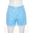 thumbnail image 3 of Moggemol Kids Boys Mesh Performance Basketball Shorts with Pockets Athletic Workout Shorts 2 in 1 Blue XS, 3 of 7