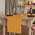 thumbnail image 2 of Table Runners 72 Inches Long Dress Scarves, Orange Spring Leaves Farmhouse Kitchen/Dining Table Runner, Coffee Tablerunners, Pastoral Botanical Striped Flowers 14x72 Inch, 2 of 9